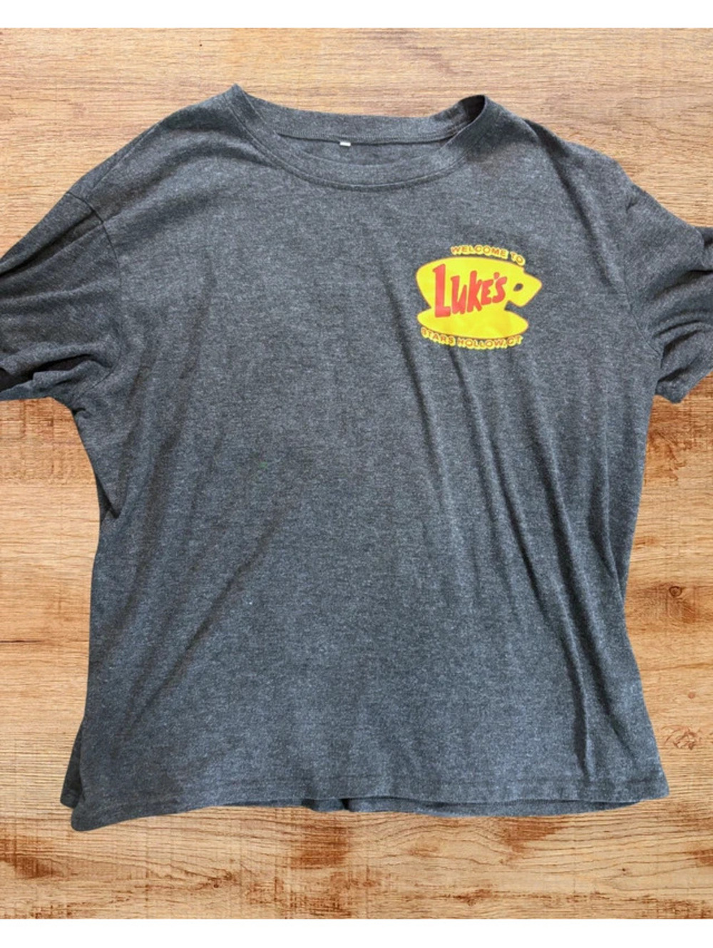 Gilmore Girls Women's Size 10 Luke's Diner Stars Hollow Graphic T-Shirt